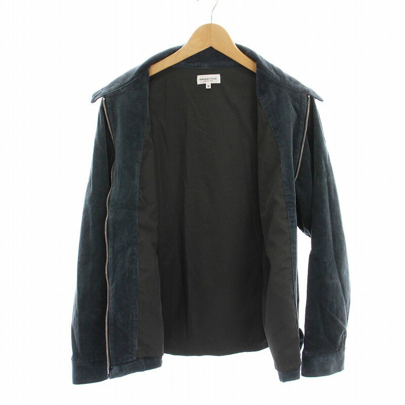 【中古】木梨サイクル KINASHI CYCLE コーデュロイジャケット ジップアップ M ブルー /YM メンズ 【ベクトル 古着】 250728