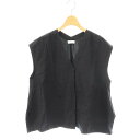 【中古】ボールジー BALLSEY トゥモローランド プルオーバー シャツ ブラウス ノースリーブ シルク混 36 ブラック /ES レディース 【ベクトル 古...