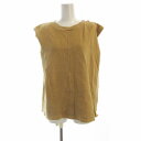 【中古】クラネ CLANE パワーショルダーサーマルトップス カットソー ノースリーブ F ベージュ 10105-1142 /RO レディース 【ベクトル 古着...