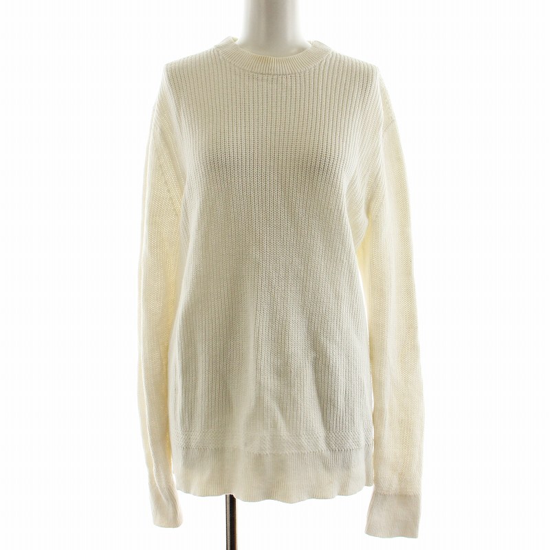 【中古】セオリー Theory SADDLES ARDESS C S ニット セーター 長袖 S 白 ホワイト 02-9101709-010-902 /OR レ...