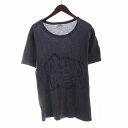 【中古】アクネ ストゥディオズ Acne Studios Tシャツ カットソー 刺繍 クルーネック 半袖 S 紫 パープル /RO メンズ 【ベクトル 古着】 250526