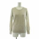 【中古】ロートレアモン LAUTREAMONT ニット セーター 長袖 クルーネック カシミヤ100% 38 グレー 3112-41013 /NQ レディース 【ベクトル 古着】 250525(4)
