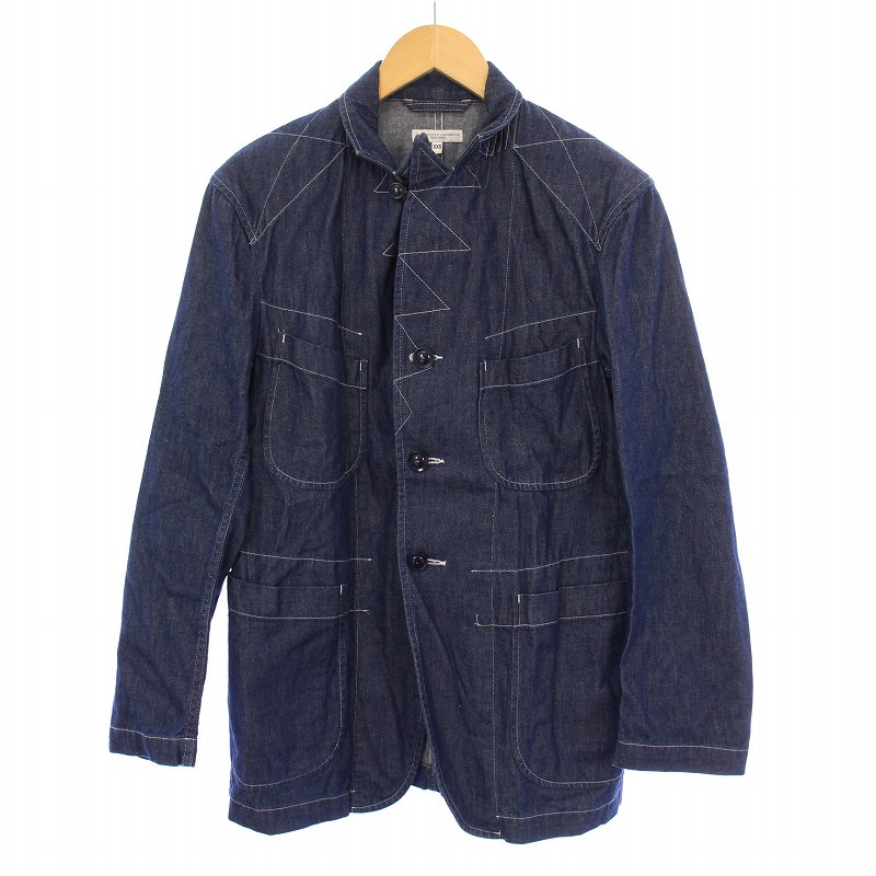 【中古】エンジニアードガーメンツ Engineered Garments 24SS Bedford Jacket 8oz Cone Denim ベッドフォードジャケット デニム カバーオール アウター ピークドラペル ジグザグ ステッチワーク 刺繍 XXS インディゴ IK099 /BB メンズ 【ベクトル 古着】 250524