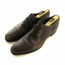【中古】シェットランドフォックス SHETLANDFOX レースアップシューズ ビジネス レザー 8.5 茶 ブラウン /EE メンズ 【ベクトル 古着】 250528