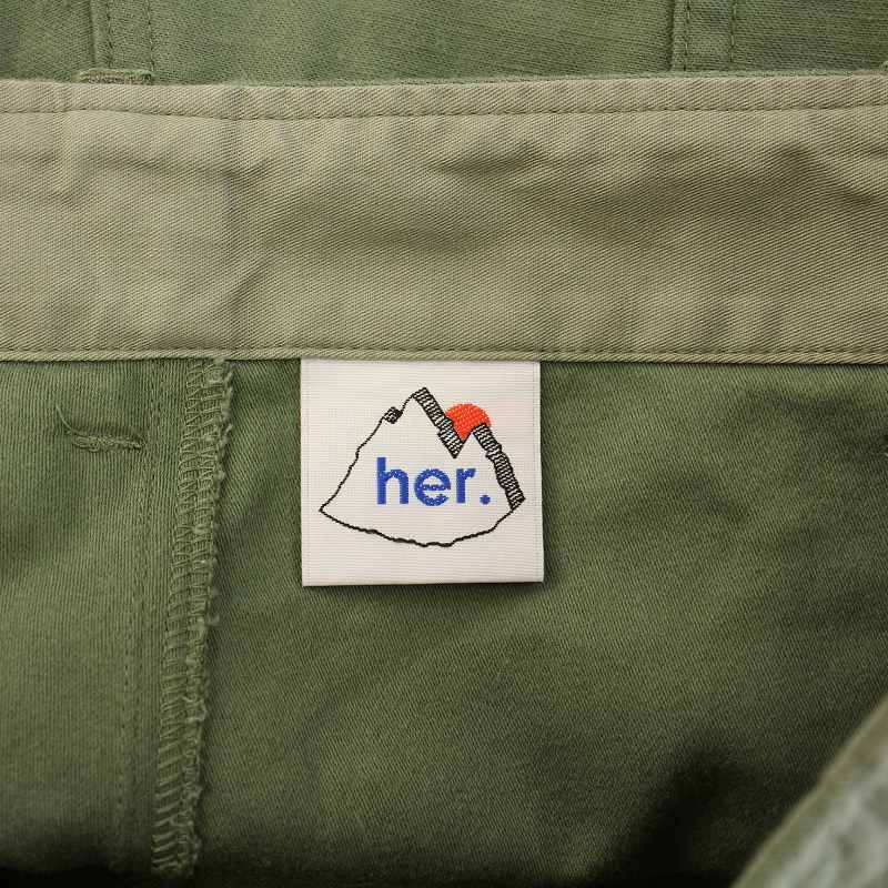 【中古】ハー her. ベイカーワイドパンツ ジップフライ F カーキ CE3PT230907 /BB レディース 【ベクトル 古着】 250530 3