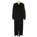 【中古】アメリヴィンテージ Ameri VINTAGE 22AW セーラーレースカラージャンプスーツ SAILOR LACE COLLAR JUMP SUIT オールインワン 長袖 花柄 S 黒 ブラック 0224205341160 /YT レディース 【ベクトル 古着】 250529(4)