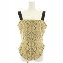 【中古】アメリヴィンテージ Ameri VINTAGE 24SS モジュラルレースビスチェ MODUALL LACE BUSTIER キャミソール 総柄 M ベージュ 黒 ブラック 01410420580 /YT レディース 【ベクトル 古着】 250530