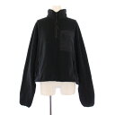 【中古】フィーニー PHEENY PRODUCT TWELVE 23AW POLARTEC FLEECE PULLOVER ポーラテックフリースプルオーバー 長袖 スタンドカラー ハーフジップ ストレッチ 切替 2 黒 ブラック PA23-EQ03 /BB レディース 【ベクトル 古着】 250601