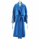 【中古】メゾンスペシャル MAISON SPECIAL マルチウェイベルテッド2WAYトレンチコート Multi Way Belted 2way Trench Coat ロング丈 アウター F 青 ブルー /AN17 レディース 【ベクトル 古着】 250620