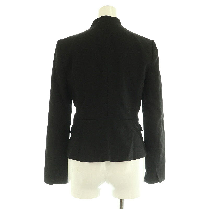 【中古】ピンキー&ダイアン ピンダイ PINKY&DIANNE スーツ セットアップ上下 ノーカラージャケット タイトスカート 36 ブラック /MY ■OS レディース 【ベクトル 古着】 250630