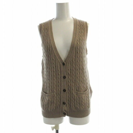 【中古】マーガレットハウエル MARGARET HOWELL ベスト ノースリーブニット コットンアルパカ ケーブル編み 2 ベージュ 578-261003 /RO レディース 【ベクトル 古着】 250606 【中古】マーガレットハウエル MARGARET HOWELL ベスト ノースリーブニット コットンアルパカ ケーブル編み 2 ベージュ 578-261003 /RO レディース 【ベクトル 古着】 250606