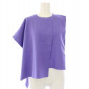 【中古】エンフォルド ENFOLD 25SS アテナケープベスト ATHENA CAPE VEST ニット 38 紫 300IS270-0861 /TK レディ...