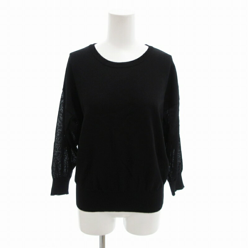 【中古】シソラス SYSORUS ニット セーター 長袖 2 黒 ブラック /HO レディース 【ベクトル 古着】 250..