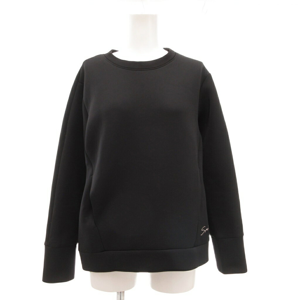 【中古】シソラス SYSORUS スウェット トレーナー 長袖 38 黒 ブラック /NU レディース 【ベクトル 古..