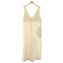 【中古】オズマ OZMA 20SS リネンVネックオールインワン Linen V/N allinone サロペット 麻 S アイボリー 20030570004710 /YT レディース 【ベクトル 古着】 250609