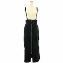 【中古】ステュディオス STUDIOUS 23AW サスペンダージップスカート ジャンパースカート ロング マキシ 2 黒 ブラック 123544041 /HN レディース 【ベクトル 古着】 250614