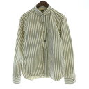 【中古】桃太郎ジーンズ MOMOTARO JEANS デニムジャケット Gジャン ジージャン ストライプ 40 紺 ネイビー 白 ホワイト /RO レディース 【ベクトル 古着】 250612