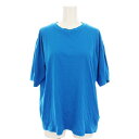 【中古】エンフォルド ENFOLD 24AW ENFOLD BASIC T-SHIRT ベーシック Tシャツ カットソー 半袖 38 青 300HA180-10...