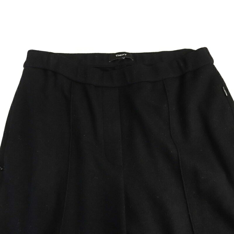 【中古】セオリー Theory FINE SMOOTH JSY WAIST PANT GB スラックスパンツ センタープレス 2 黒 ブラック 01-240640-050-702 /RO レディース 【ベクトル 古着】 250617 3
