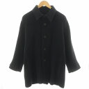 【中古】オムプリッセイッセイミヤケ HOMME PLISSE ISSEY MIYAKE ジャケット ステンカラー プリーツ 2 黒 ブラック HP63FA004 /AN18 メンズ 【ベクトル 古着】 250613
