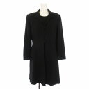 【中古】ヒロミ ヨシダ HIROMI YOSHIDA セットアップ ワンピース ひざ丈 ジャケット フォーマル 9 黒 ブラック 0503614-AR /EE レディース 【ベクトル 古着】 250629