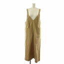 【中古】ミュベール muveil キャミサロペット BEIGE ワンピース ジャンパースカート ジャンスカ ロング 36 ベージュ MA221FA003 /NQ レディース 【ベクトル 古着】 250618