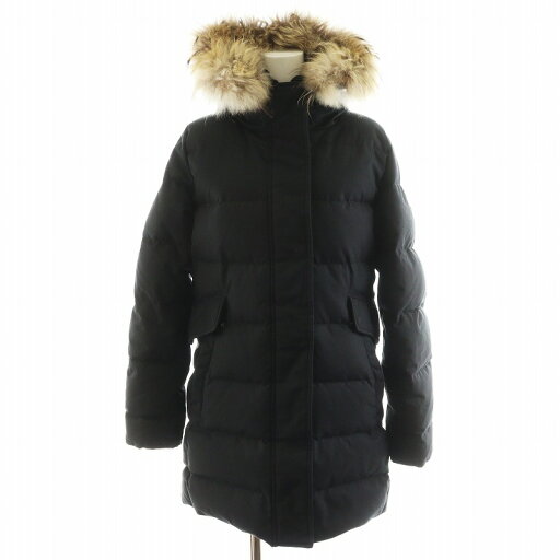 【中古】ピレネックス Pyrenex グルノーブル GRENOBLE FUR ダウンジャケット フード ファー アウター 36 黒 ブラック W19P1 /AN32 レディース 【ベクトル 古着】 250619 【中古】ピレネックス Pyrenex グルノーブル GRENOBLE FUR ダウンジャケット フード ファー アウター 36 黒 ブラック W19P1 /AN32 レディース 【ベクトル 古着】 250619