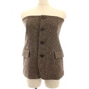 【中古】スピック&スパン Spick&Span 24AW ツイードビスチェ チューブトップ 茶 24051200907030 /YM レディース 【ベクトル 古...