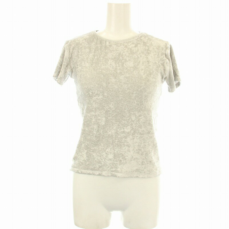 【中古】ベースレンジ BASERANGE Tシャツ カットソー 半袖 ベロア S グレー 742-175-00510 /OR レディース 【ベクトル 古着】 250625