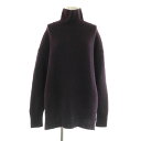 【中古】ヴェルメイユ パー イエナ VERMEIL par iena 19AW ニット セーター 長袖 ハイネック オーバーサイズ パープル /MY ■OS レディース 【ベクトル 古着】 250710