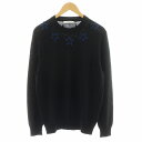 【中古】ジバンシィ GIVENCHY ニット セーター 長袖 星 スター ウール 黒 ブラック 16F 7503 503 /AN32 メンズ 【ベクトル 古着】 250701