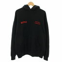 【中古】ザエンノイプロフェッショナル The ennoy Professional ネットフリックス Netflix フーディ Hoodie プルオーバーパーカー スウェット トレーナー 長袖 ロゴ刺繍 バックプリント XXL 黒 ブラック AW23BRENCT02NTL /YT メンズ 【ベクトル 古着】 250627
