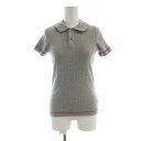 【中古】トリココムデギャルソン tricot COMME des GARCONS ポロシャツ カットソー 半袖 グレー AD2003 TJ-T077 /EE レディース 【ベクトル 古着】 250702