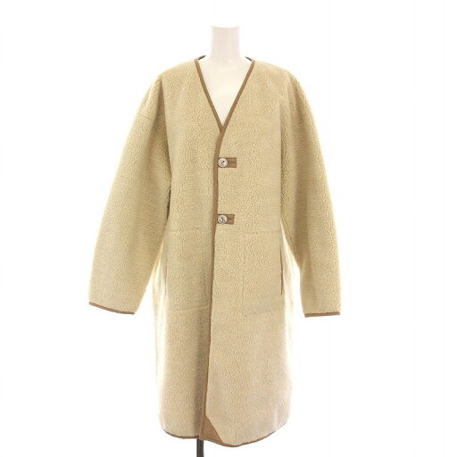【中古】未使用品 トゥデイフル TODAYFUL コクーンボアコート ロング ノーカラー アウター 38 アイボリー ベージュ 11720007 /YM レディース 【ベクトル 古着】 250707 【中古】未使用品 トゥデイフル TODAYFUL コクーンボアコート ロング ノーカラー アウター 38 アイボリー ベージュ 11720007 /YM レディース 【ベクトル 古着】 250707