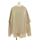 【中古】未使用品 トゥデイフル TODAYFUL Layered Cotton Sweat レイヤードコットンスウェット トレーナー 長袖 ファイクレイヤード ...