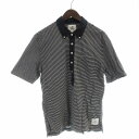 【中古】ブルックスブラザーズ BROOKS BROTHERS ポロシャツ 半袖 ボーダー 黒 ブラック /EE メンズ 【ベクトル 古着】 250708