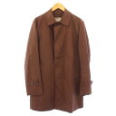 【中古】マッキントッシュフィロソフィー MACKINTOSH PHILOSOPHY ステンカラーコート アウター ミドル丈 40 茶 ブラウン /BB メンズ 【ベクトル 古着】 250709