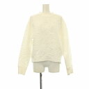 【中古】ユナイテッドアローズ UNITED ARROWS キルトジャカード スウェット トレーナー 長袖 白 ホワイト 1512-241-1034 /OR レデ...