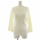 【中古】アパルトモン ドゥーズィエムクラス L'Appartement DEUXIEME CLASSE 22SS スリットリブニットプルオーバー SLIT RIB KNIT PULLOVER カットソー 長袖 コットン 白 ホワイト 22080560203010 /AN24 レディース 【ベクトル 古着】 250710