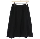 【中古】エヴァムエヴァ evam eva wool sarrouel pants ウールサルエルパンツ ワイド イージー ウエストゴム クロップド丈 F 黒 ブラック E213T191 /BB ▲H レディース 【ベクトル 古着】 250709
