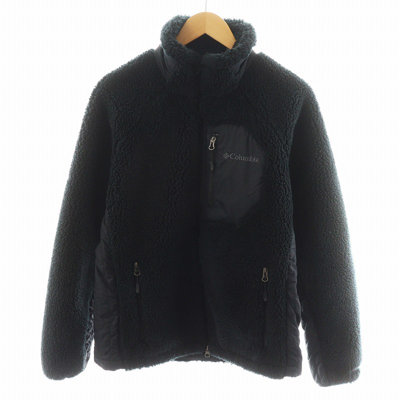 【中古】コロンビア Columbia アーチャーリッジジャケット フリースジャケット ロゴ M 黒 ブラック PM3743 /AN48 メンズ 【ベクトル 古着】 250715