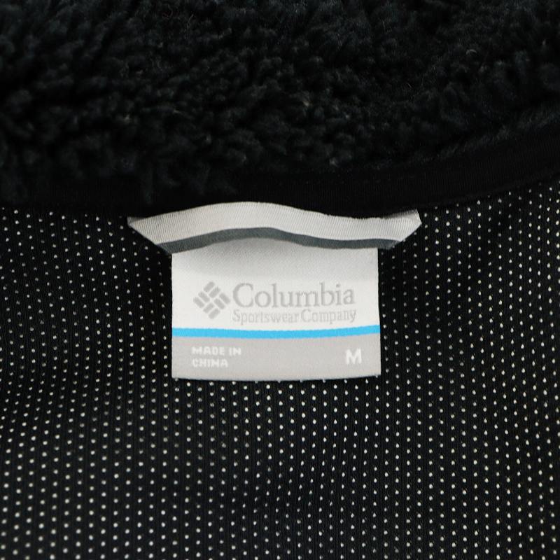 【中古】コロンビア Columbia アーチャーリッジジャケット フリースジャケット ロゴ M 黒 ブラック PM3743 /AN48 メンズ 【ベクトル 古着】 250715