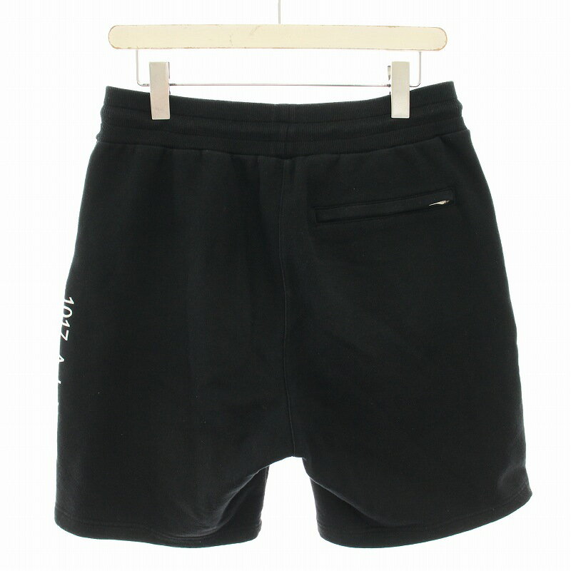 【中古】アリクス ALYX ハーフパンツ ショートパンツ イージーパンツ 裏起毛 M 黒 ブラック 1017-ALYX-9SM /YT メンズ 【ベクトル 古着】 250725