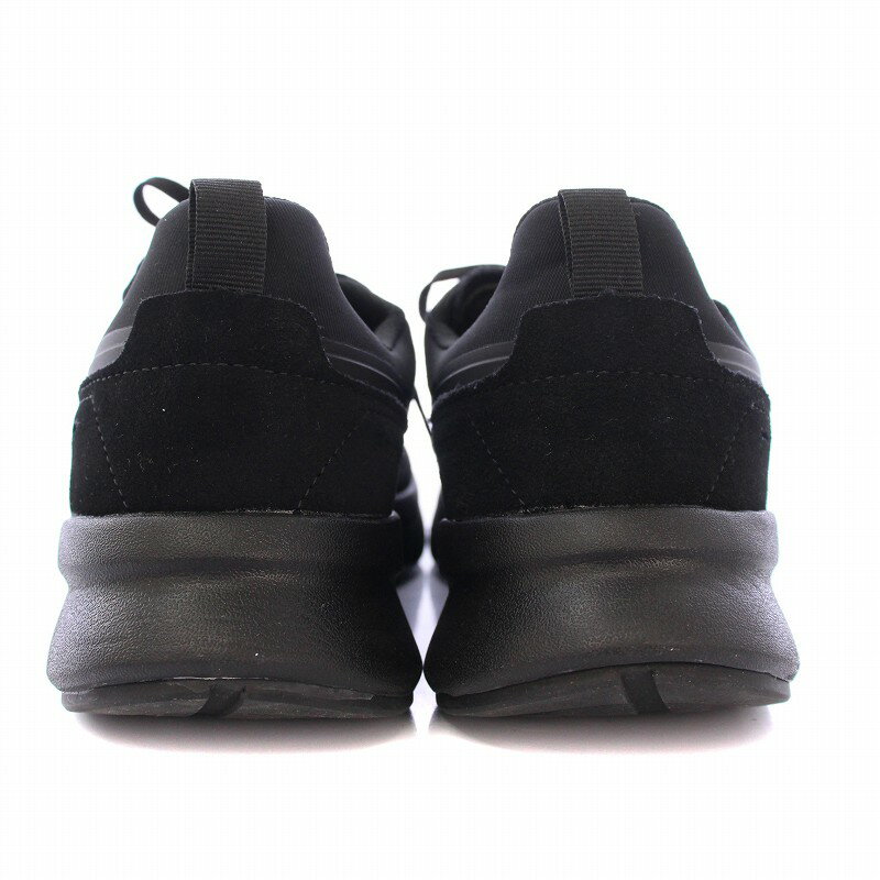 【中古】ムーンスター MoonStar WARUN1 ワラン1 ローカットスニーカー シューズ 厚底 メッシュ 切替 US7.5 25.5cm 黒 ブラック /BB メンズ 【ベクトル 古着】 250716