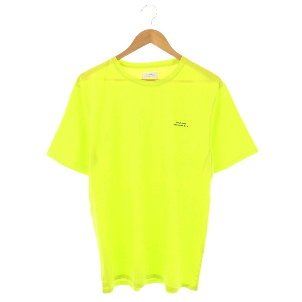 【中古】サタデーズサーフ SATURDAYS SURF NYC Tシャツ カットソー 半袖 黄 イエロー /AT メンズ 【ベクトル 古着】 250807