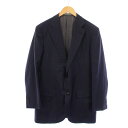 【中古】タキザワ シゲル Takizawa Shigeru dormeuil テーラードジャケット シングル ピンストライプ 48 ネイビー 501-131-04709 /KH メンズ 【ベクトル 古着】 250730