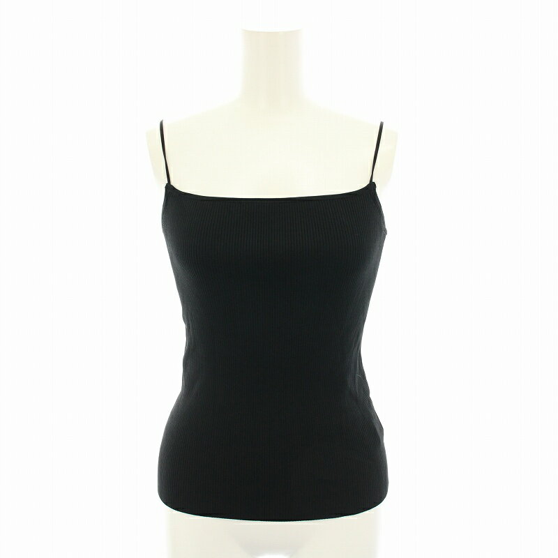 【中古】アニュアンス anuans ニットキャミソール リブ編み F 黒 ブラック 1523111118-2 /YT レディー..