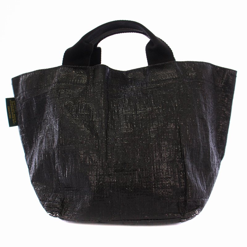 【中古】エルベシャプリエ Herve Chapelier マルシェバッグ ハンドバッグ 黒 2012P...