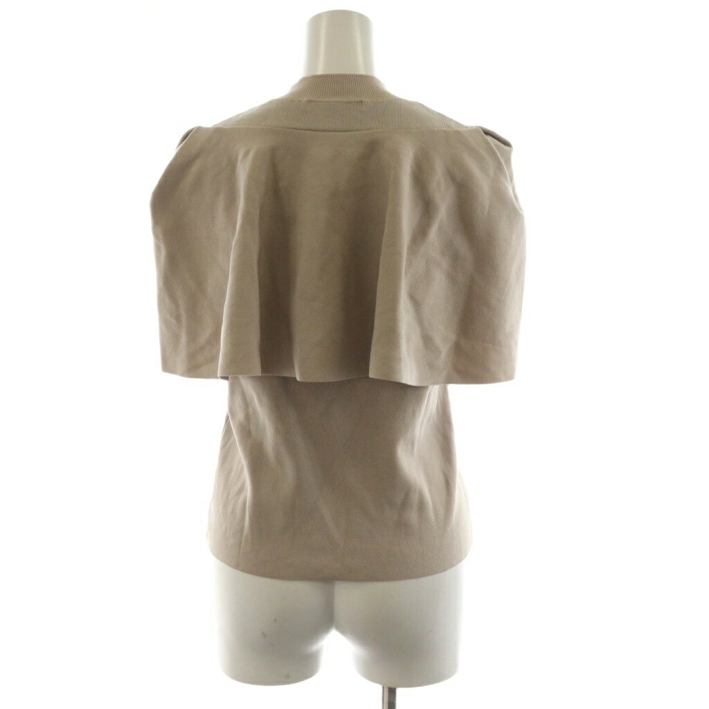 【中古】スナイデル SNIDEL 24SS ケープスリーブニット カットソー ノースリーブ F ベージュ SWNT242208 /AN31 レディース 【ベクトル 古着】 250731