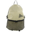 【中古】アンドワンダー and wander 20L daypack リュックサック バックパック ロゴ ナイロン 白 ホワイト AW-AA990 /AN5 メンズ 【ベクトル 古着】 250802(4)